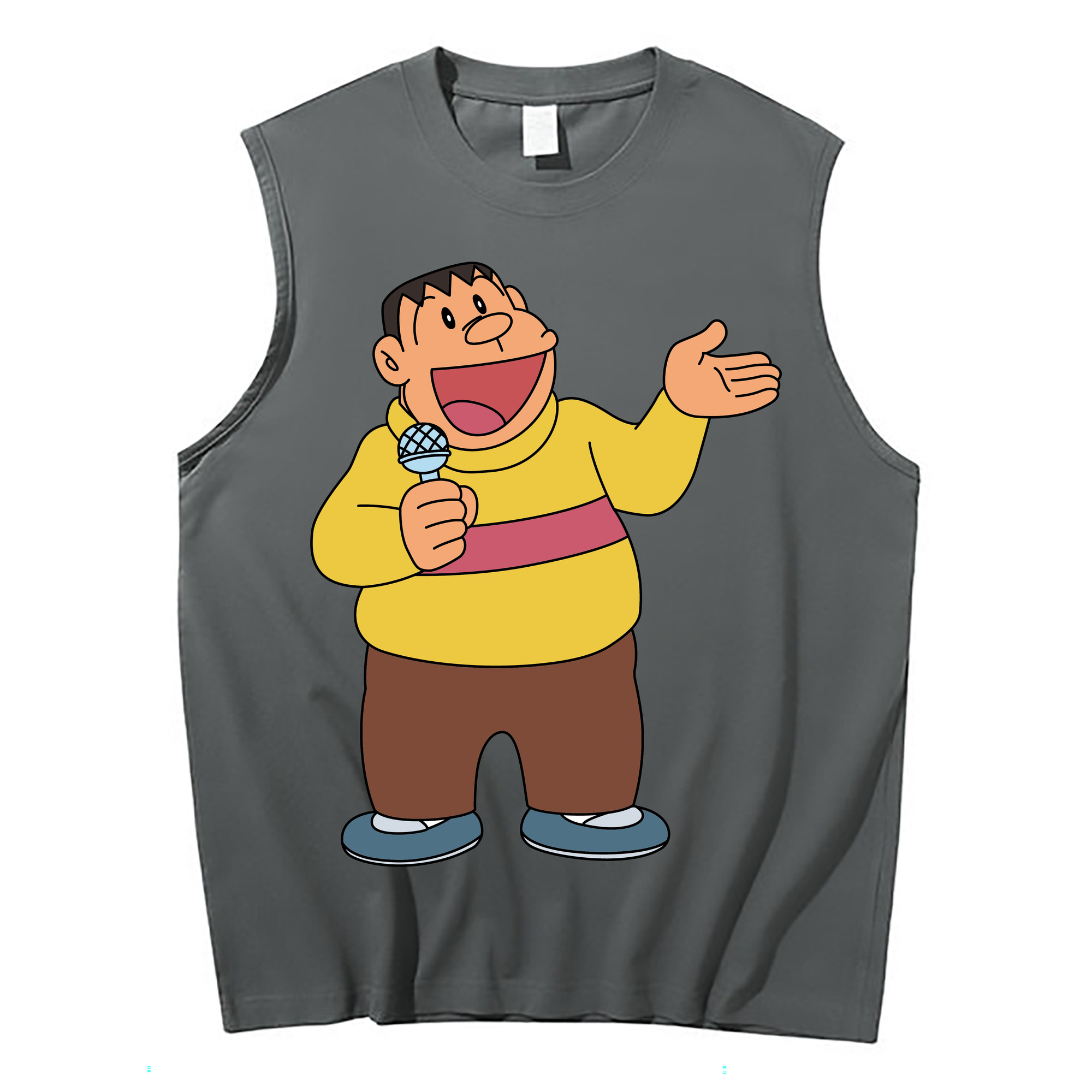 （画像用） ドラえもん 剛田武 Doraemon Gouta Takeshi コットン100％タンクトップ（フロントプリント）